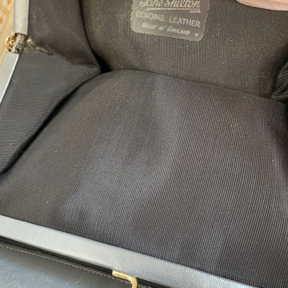 Genuine Leather handbag Jane Shilton, England, new old stock, tag, some damage - Picture 9 of 11